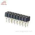 2.54mm round female chassis row pin connector